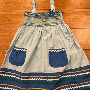 Embroidered  Hanna Anderson  casual dress for girls size 6